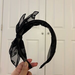 Elegant Black Lace Headband